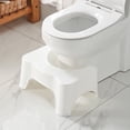 thumbnail image 1 of MICANO Bathroom Toilet Stool, 8-Inch Squatting Aid for Constipation Relief, White, 1 of 7