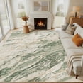 thumbnail image 1 of MICGEEK 10x12 Washable Area Rugs for Living Room, Modern Abstract Printed Rug, Vacuum-Friendly, Non Slip Indoor Rug for Bedroom Dining Room Home Decor Carpet, Green/Brown, 1 of 8