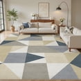 thumbnail image 1 of MICGEEK 10x12 Washable Area Rugs for Living Room, Modern Geometric Printed Rug, Vacuum-Friendly, Non Slip Indoor Rug for Bedroom Dining Room Home Decor Carpet, Yellow, 1 of 12