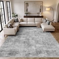 thumbnail image 1 of MICGEEK 10x14 Washable Area Rugs for Living Room, Modern Abstract Printed Rug, Vacuum-Friendly, Non Slip Indoor Rug for Bedroom Dining Room Home Decor Carpet,Gray, 1 of 9