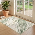thumbnail image 1 of MICGEEK 3x5 Washable Area Rugs for Entryway, Modern Abstract Non Slip Carpet, Low Pile Indoor Rug for Bedroom Home Decor Carpets, Green/Brown, 1 of 9