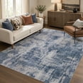 thumbnail image 1 of MICGEEK 5'x7' Abstract Area Rugs for Living Room, Stain Resistant Washable Rugs with Non-Slip Backing, Modern Dark Blue Rug for Bedroom Dining Room Office Throw Rugs Carpet, 1 of 8