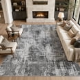 thumbnail image 1 of MICGEEK 8'x10' Abstract Area Rugs for Living Room, Stain Resistant Washable Rugs with Non-Slip Backing, Modern Carpet for Bedroom Dining Room Office Throw Rugs, Dark Gray, 1 of 10