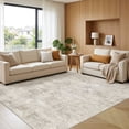 thumbnail image 1 of MICGEEK 8x10 Washable Area Rugs for Living Room, Modern Abstract Printed Rug, Vacuum-Friendly, Non Slip Indoor Rug for Bedroom Dining Room Home Decor Carpet,Beige, 1 of 9