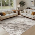 thumbnail image 1 of MICGEEK 8x10 Washable Area Rugs for Living Room, Modern Abstract Printed Rug, Vacuum-Friendly, Non Slip Indoor Rug for Bedroom Dining Room Home Decor Carpet, Brown, 1 of 10