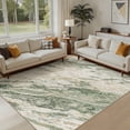 thumbnail image 1 of MICGEEK 8x10 Washable Area Rugs for Living Room, Modern Abstract Printed Rug, Vacuum-Friendly, Non Slip Indoor Rug for Bedroom Dining Room Home Decor Carpet, Green/Brown, 1 of 8