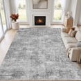 thumbnail image 1 of MICGEEK 9x12 Washable Area Rugs for Living Room, Modern Abstract Printed Rug, Vacuum-Friendly, Non Slip Indoor Rug for Bedroom Dining Room Home Decor Carpet,Gray, 1 of 9