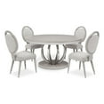 thumbnail image 1 of MICHAEL AMINI Eclipse 5-Piece Engineered Wood Dining Set in Moonlight Gray, 1 of 20