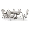 thumbnail image 1 of MICHAEL AMINI Eclipse 7-Piece Engineered Wood Dining Set in Moonlight Gray, 1 of 20