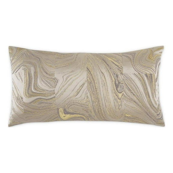 MICHAEL AMINI GLAMtastic Naomi 13x24" Fabric Pillow in Champagne/Gold Set of 2