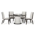 thumbnail image 1 of MICHAEL AMINI Paris Chic 5-Piece Engineered Wood Dining Set in Espresso, 1 of 13