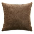 thumbnail image 1 of MICHAEL AMINI The Smith 20x20" Square Chenille Accent Pillow Chocolate Set of 2, 1 of 4
