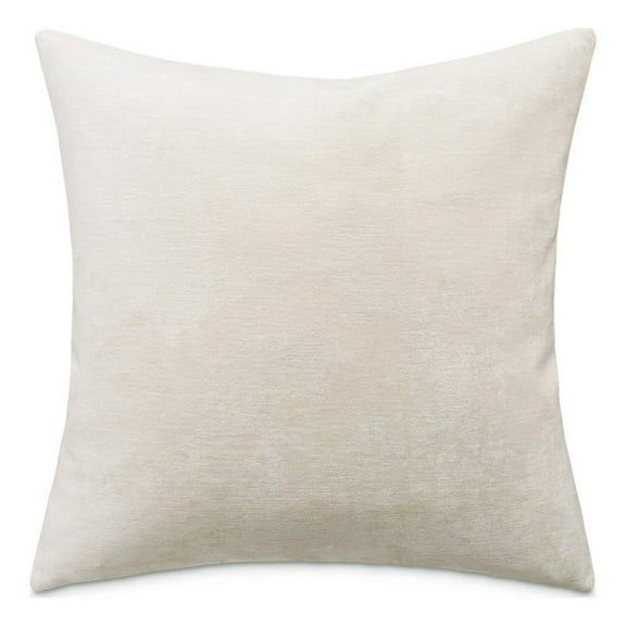 MICHAEL AMINI The Smith 20x20" Square Chenille Accent Pillow in Cream Set of 2