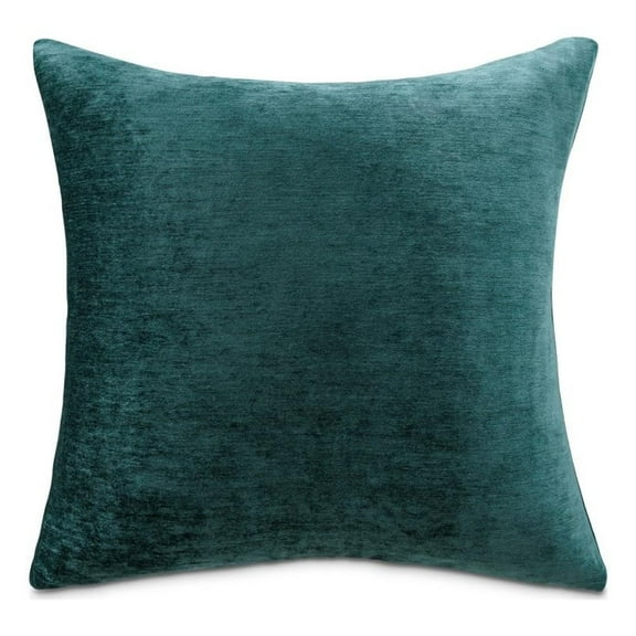 MICHAEL AMINI The Smith 20x20" Square Chenille Accent Pillow in Teal in Set of 2