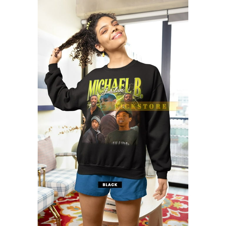 MICHAEL B JORDAN Vintage Sweatshirt Michael B Jordan Homage Sweater Michael B Jordan Fan Tees Michael B Jordan Retro Sweater Merch Walmart