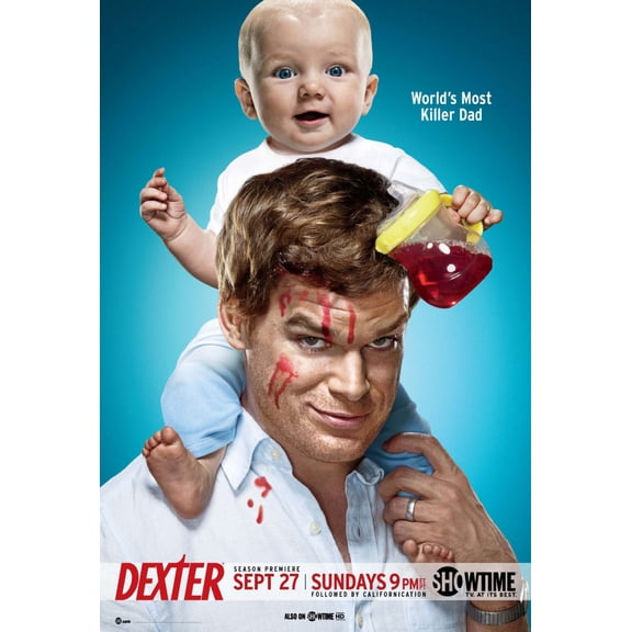 MICHAEL C HALL Dexter Promo Poster 16in x 24in 16x24 Multi-Color Square Adults Western Graphic