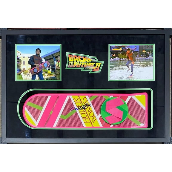 MICHAEL J. FOX Signed Hover Board Framed Shadowbox JSA Back To The Future II