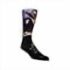 PERRI'S SOCKS Michael Jackson Officially Licensed Dye Sublimation Crew Socks - Cushioned Novelty Socks for Men and Women - Special Edition Series - Standard Size (Black and Golden)