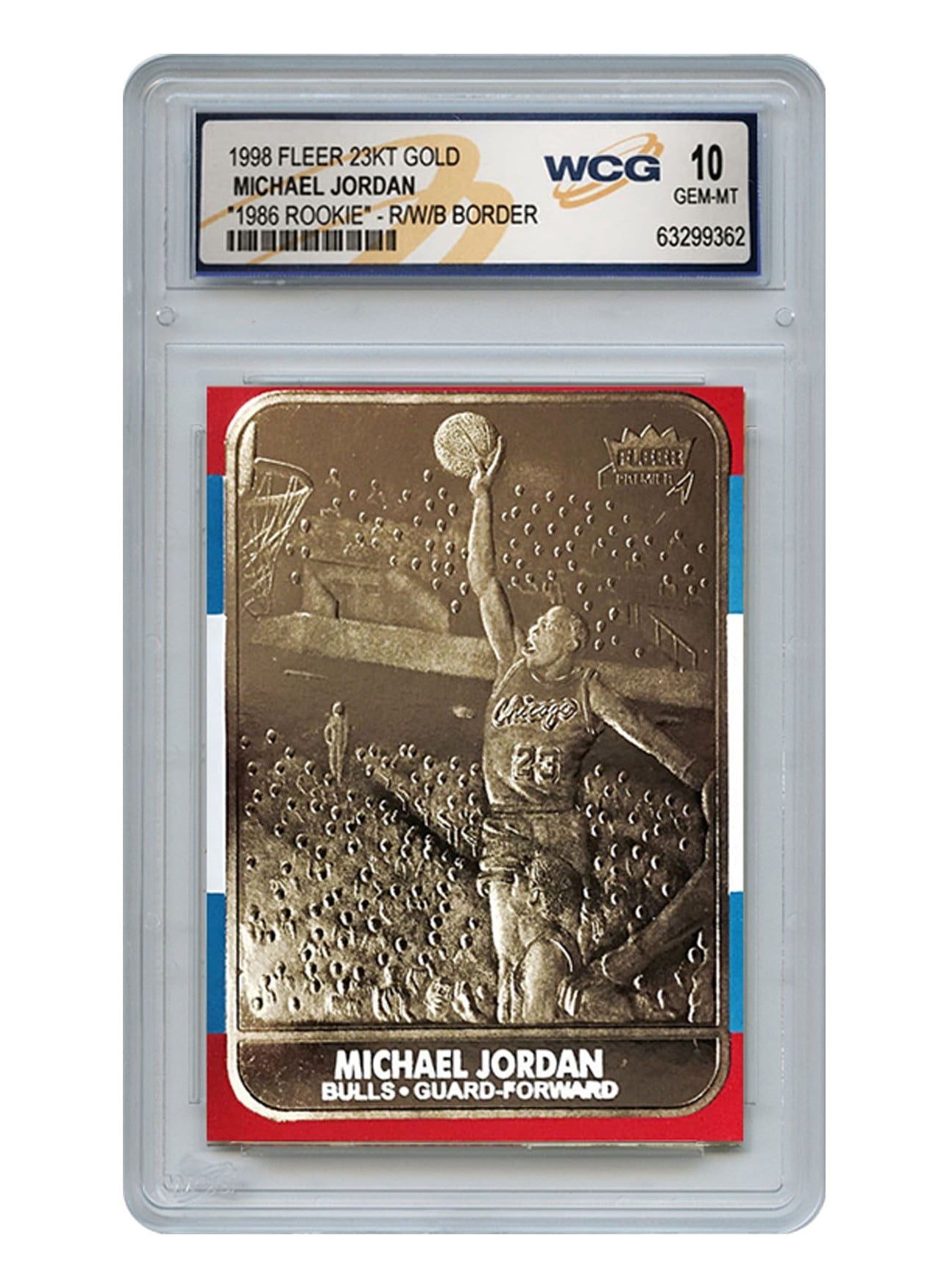 Michael Jordan 1986 Fleer Rookie 23KT Gold Card Liberia Ubuy