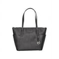 thumbnail image 1 of MICHAEL Jet Set East West Top Zip Large Tote Black/Silver, 1 of 5