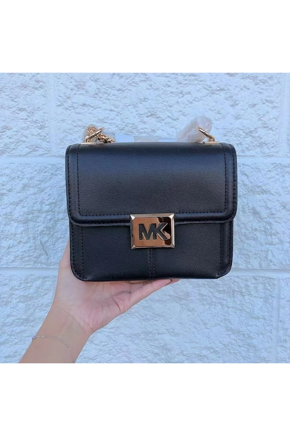 35F1G6SS5L Sonia Small Leather Shoulder Bag In Black