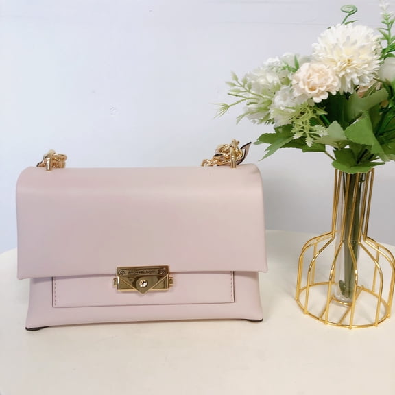 MICHAEL KORS 35F2G0EF8O Cece Medium Faux Leather Shoulder Bag IN POWDER BLUSH