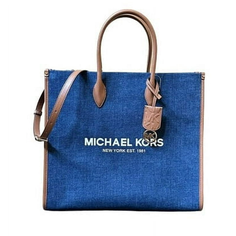 MICHAEL KORS 35F2G7ZT3C MIRELLA NS DENIM TOTE LARGE INDIGO