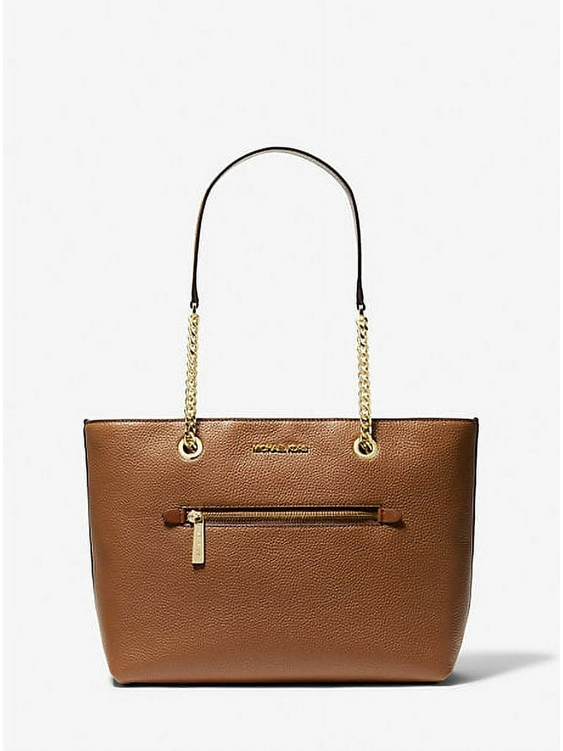 MICHAEL KORS 35F2GTTT2L Jet Set Medium Pebbled Leather Chain Tote