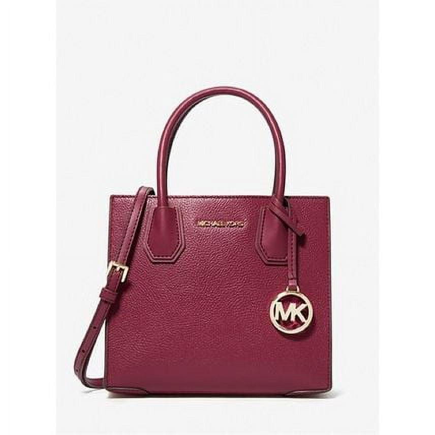 MICHAEL KORS 35S1GM9M2L Mercer Medium Pebbled Leather Crossbody Bag In  Mulberry