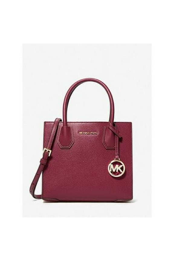 35S1GM9M2L Mercer Medium Pebbled Leather Crossbody Bag In Mulberry