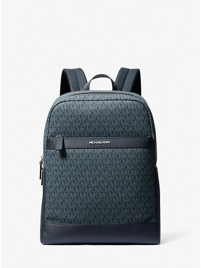 MICHAEL KORS Cooper Medium Signature Logo Backpack-Admiral Blue