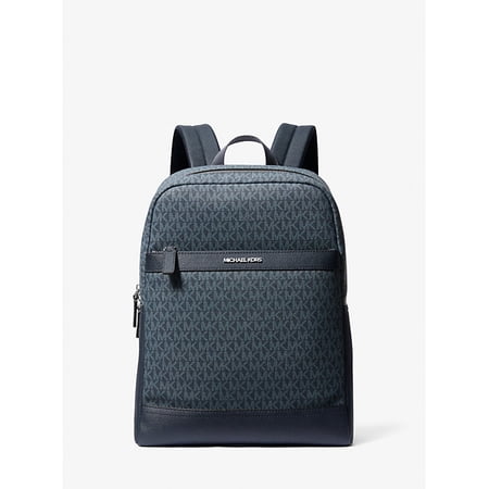 MICHAEL KORS Cooper Medium Signature Logo Backpack-Admiral Blue