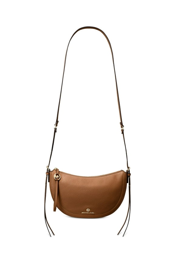 Coral Leather Messenger Bag