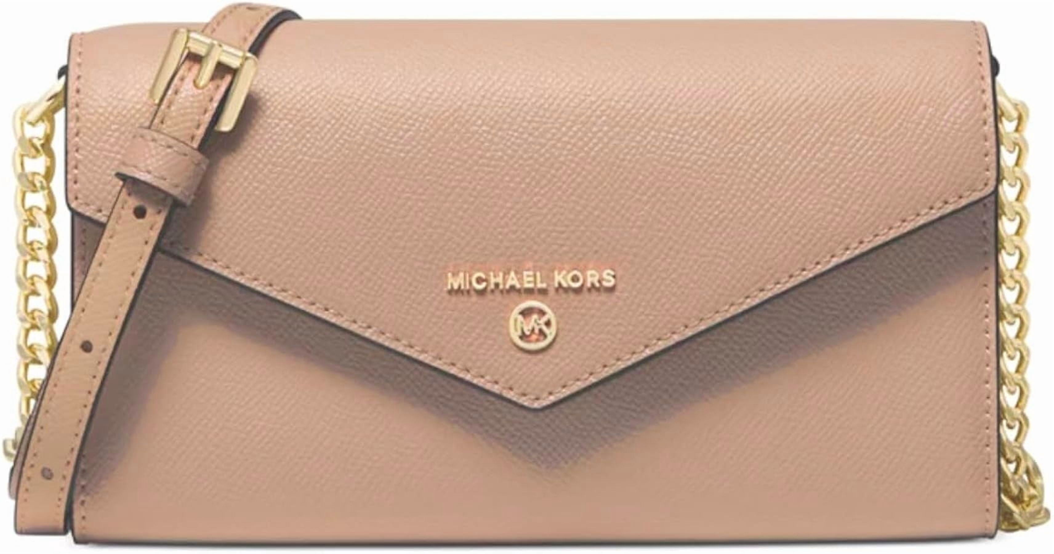 MICHAEL KORS Jet Set Charm Envelope Phone Crossbody Soft Pink 