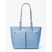 Michael Kors Womens Jet Set Medium Pocket Tote Bag Light Sky