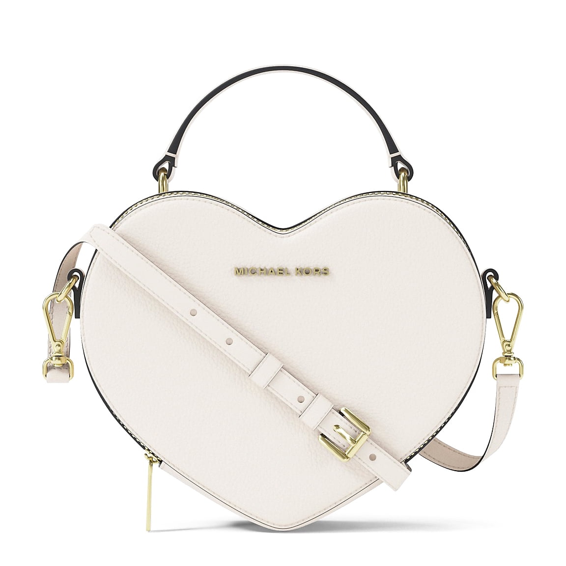 Michael Kors Jet Set Women Small PVC Heart Crossbody Purse Bag