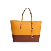 MICHAEL KORS Jet Set Travel Medium Two-Tone Tote Bag