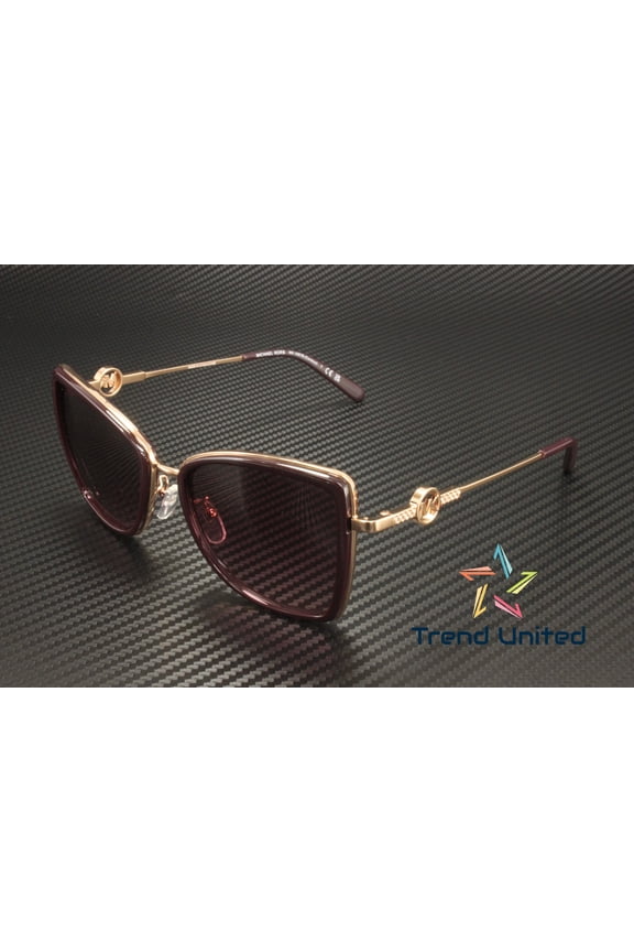 MK1067B 11088H Butterfly Rose Gd Burgundy Grad 55 Womens Sunglasses