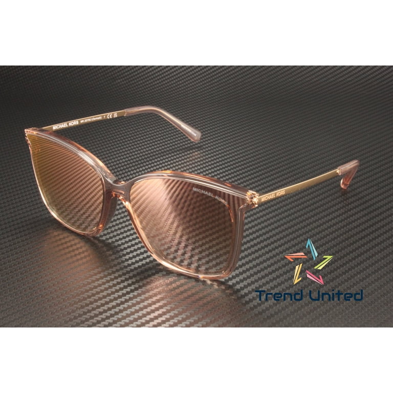 Michael Kors Women's Sunglasses, Pink Transparent Frame, Rose Gold