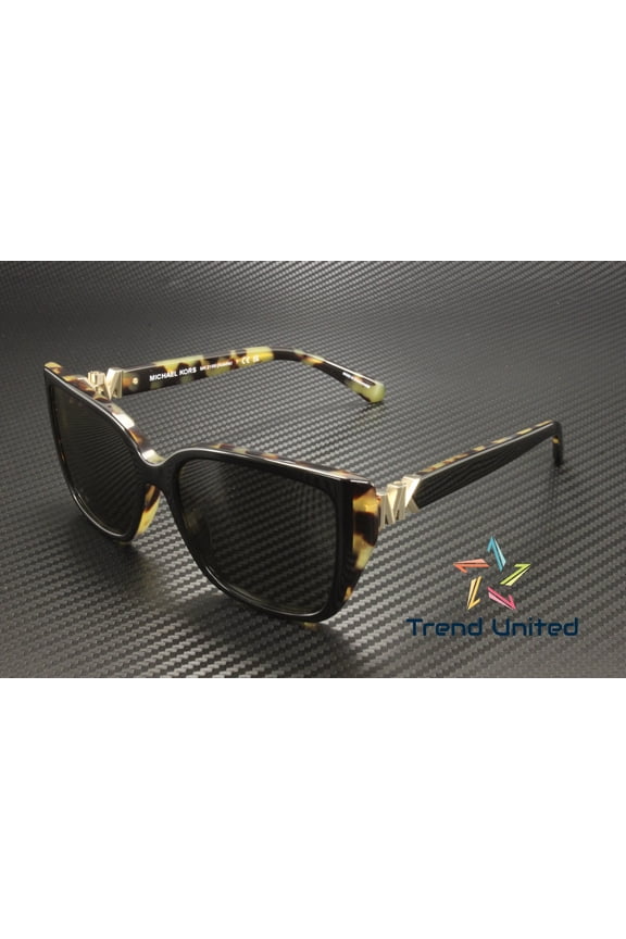 ACADIA MK 2199 Plastic Womens Rectangle Sunglasses Bi Layer Black/Amber Tortoise 55mm Adult