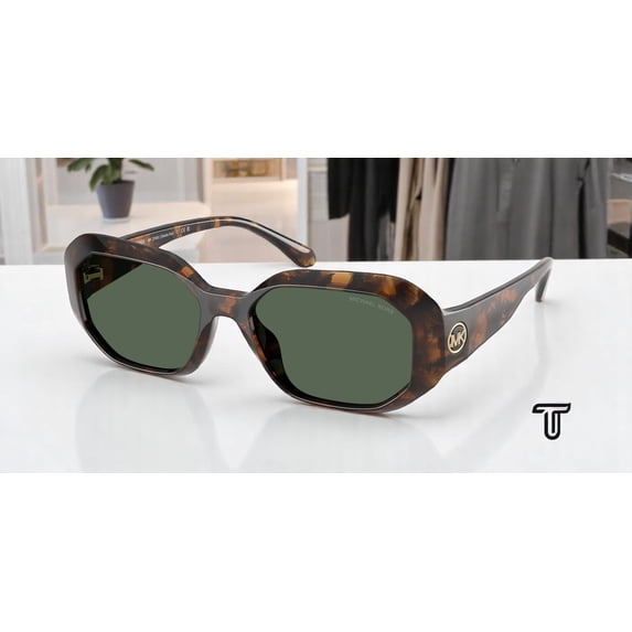 MICHAEL KORS MK2240U 300671 Siesta Key Tortoise Green 54 mm Women's ...