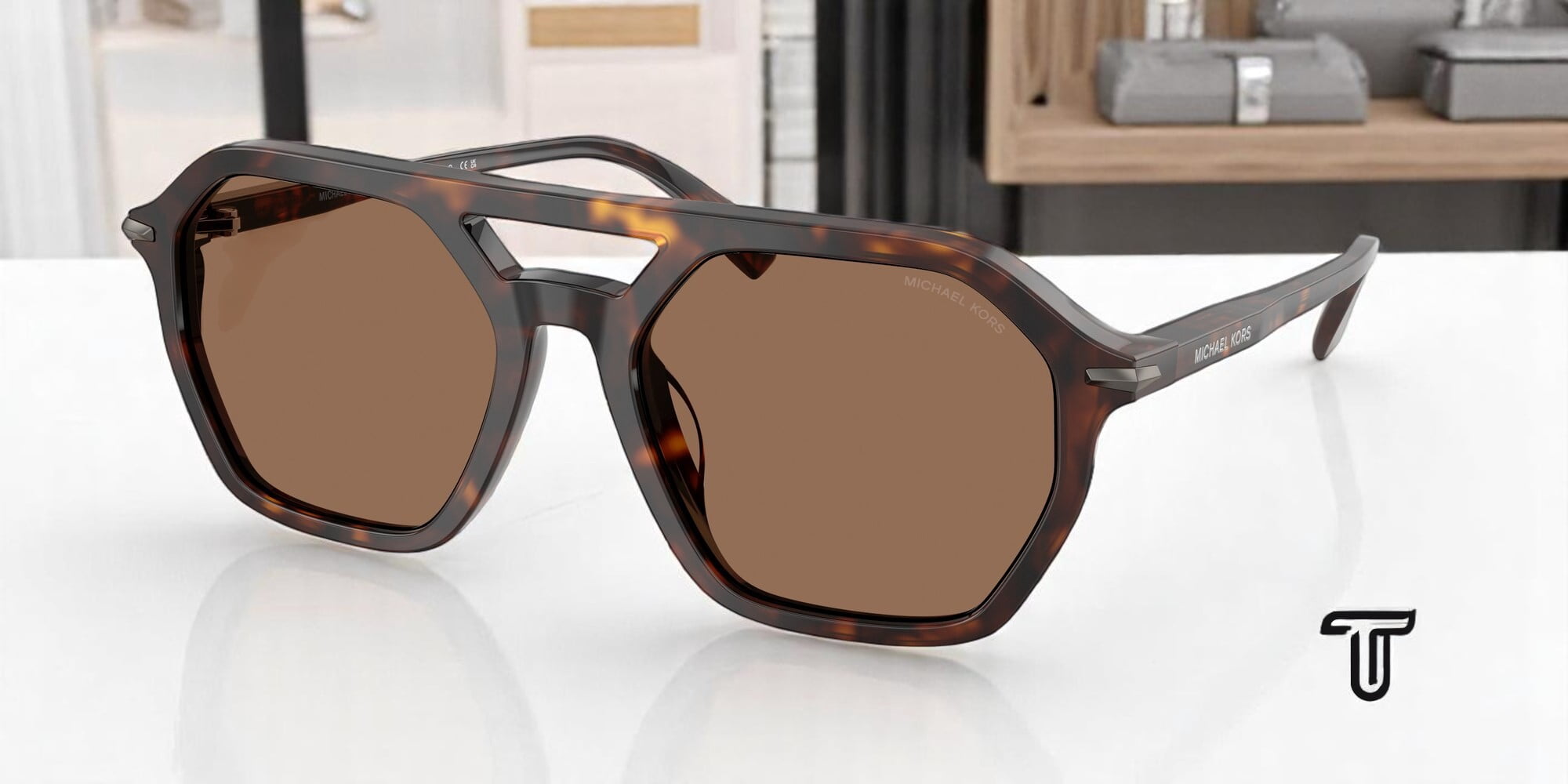 MICHAEL KORS MK2251U 300673 Jackson Hole Dk Tort Brown Solid 57