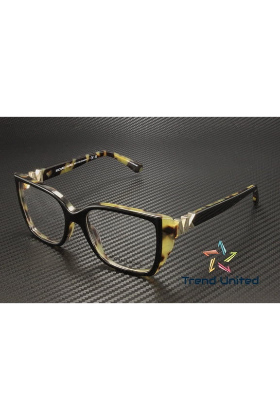 MK4115U 3950 Black Amber Tortoise Demo Lens 52mm Women's Eyeglasses