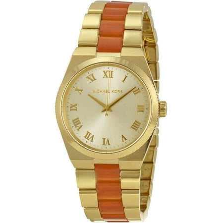 MICHAEL KORS MK6153,Ladies Dress,Stainless Steel Case,Two Tone Bracelet,Roman Numbers Dial,WR