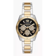 MICHAEL KORS MK7265 BLACK DIAL SILVER/GOLD STAINLESS BRACELET WOMENS WATCH mk7265