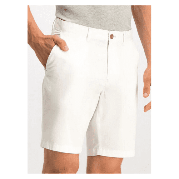 MICHAEL KORS Men’s Poplin 9” White Shorts,White, 31