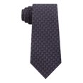 thumbnail image 1 of MICHAEL KORS Mens Black Basket Weave Polyester Slim Neck Tie, 1 of 3