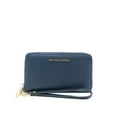 thumbnail image 1 of MICHAEL KORS Navy Leather Wristlet, 1 of 3