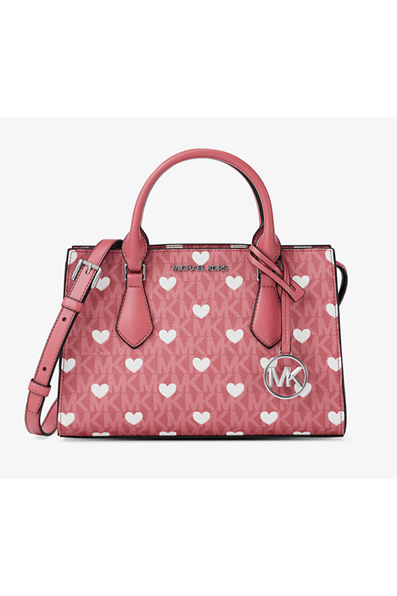 Sheila Small Embellished Signature Logo Satchel