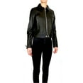 thumbnail image 1 of MICHAEL KORS Women's Waist Leather Jacket (Black, S), 1 of 2